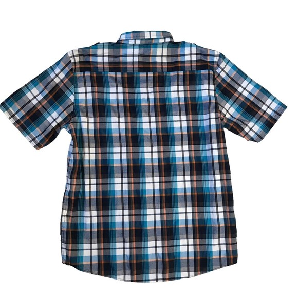 Red Ape Mens Shirt 5XL Multicolor Plaid Short Sleeve NWOT - Picture 2 of 12